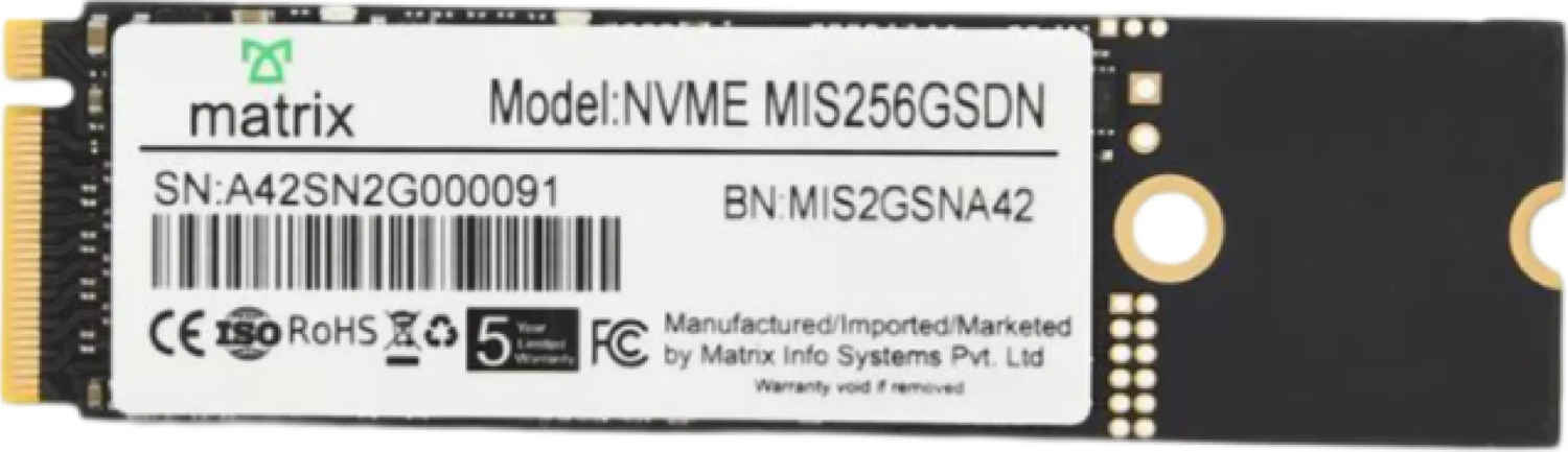 Matrix XS00M00256 256GB Internal Solid State Drive