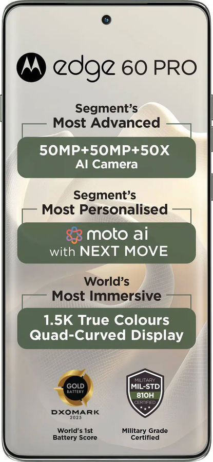 Motorola Edge 60 Pro Price in India, Full Specifications and Key Features