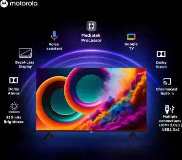 Motorola Envision X 43 inch Ultra HD 4K Smart QLED TV (43UHDGQMWSTQ)