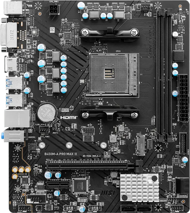 MSI B450M-A PRO MAX II Motherboard