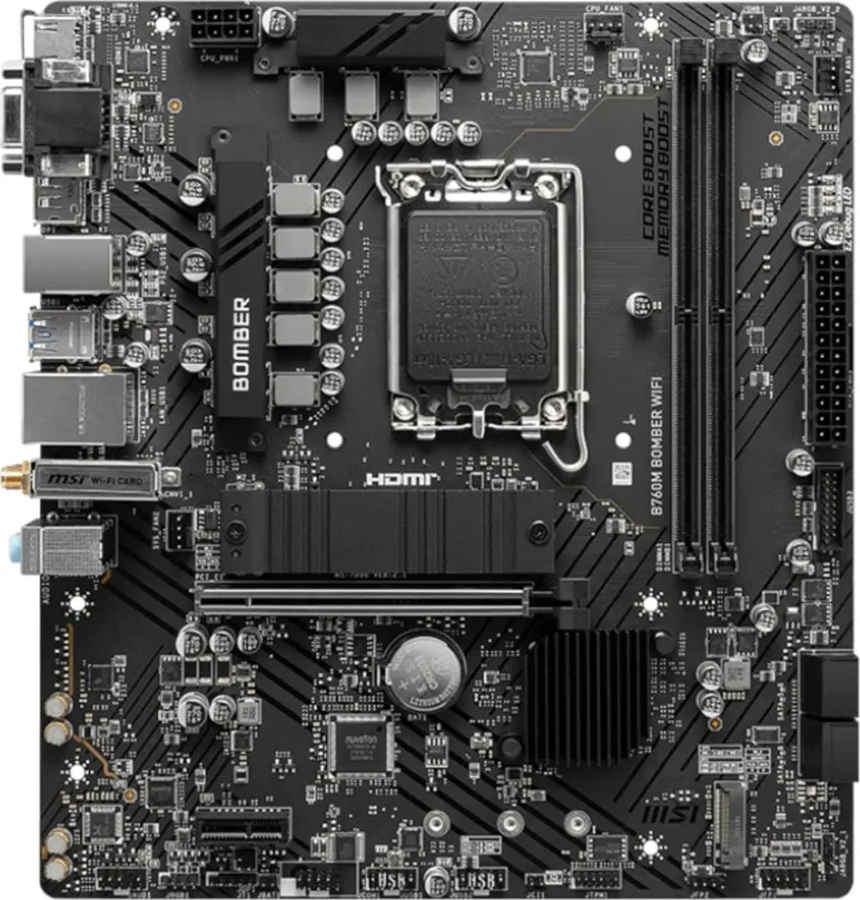 MSI B760M Bomber WiFi DDR5 Motherboard