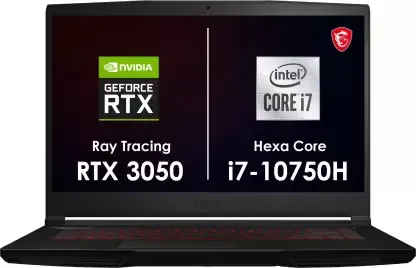 MSI GF63 Thin 10UC-606IN Gaming Laptop (10th Gen Core i7/ 16GB/ 512GB SSD/ Win10 Home/ 4GB Graph)