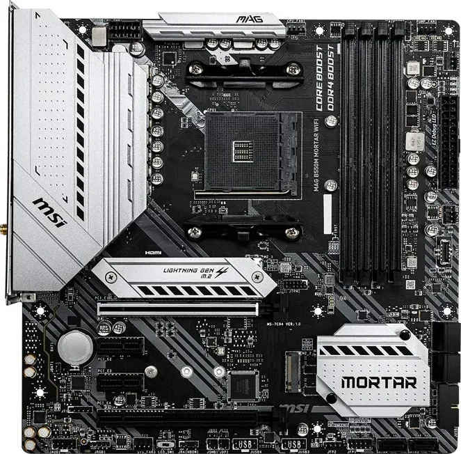 MSI MAG B550M Mortar WiFi Motherboard
