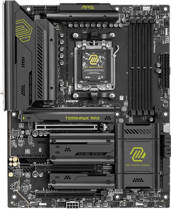 MSI MAG B850 Tomahawk MAX WiFi Motherboard