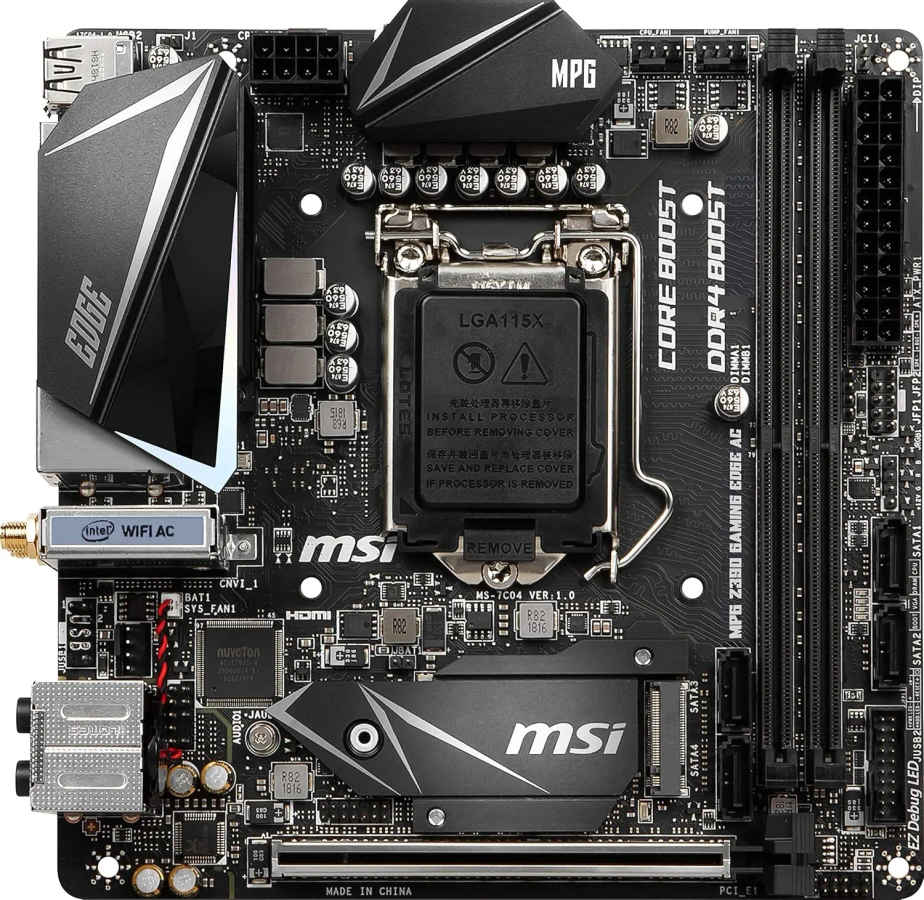 MSI MPG Z390I Gaming Edge AC Wi-Fi Motherboard