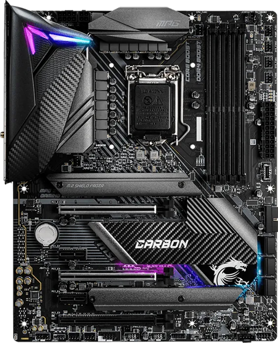 MSI MPG Z490 GAMING CARBON WiFi Motherboard