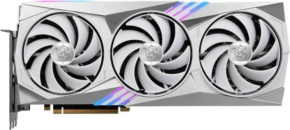 MSI NVIDIA GeForce RTX 4070 Ti GAMING X TRIO WHITE 12G 12 GB GDDR6X Graphics Card