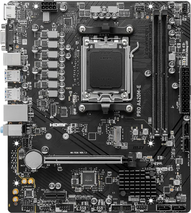 MSI PRO A620M-E Motherboard