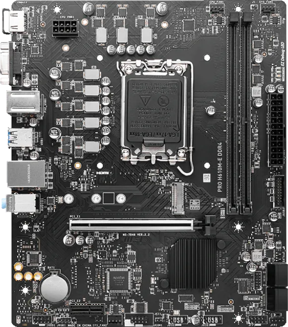 MSI PRO H610M-E DDR4 Motherboard