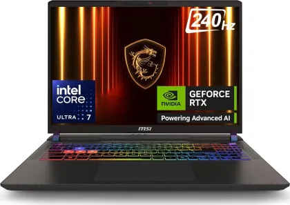 MSI Vector 16 HX A2XWHG-227IN Gaming Laptop (Intel Core Ultra 7 255HX/ 32GB/ 1TB SSD/ Win11/ 12GB Graph)