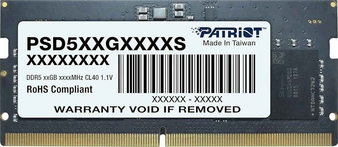 Patriot Memory Signature Line PSD516G480081S 16 GB DDR5-4800 Laptop RAM