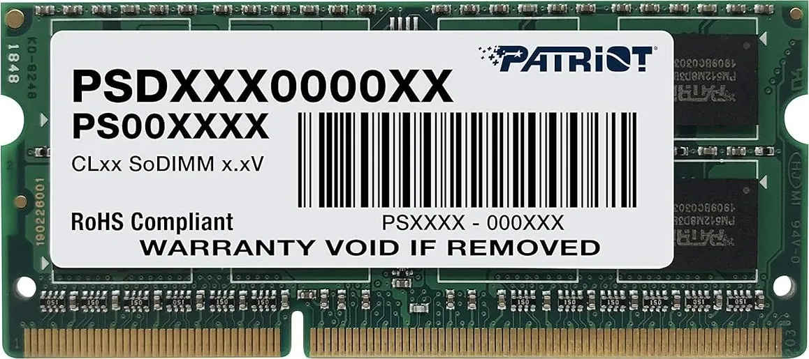 Patriot Memory Signature PSD34G13332S 4 GB DDR3-1333 Laptop RAM