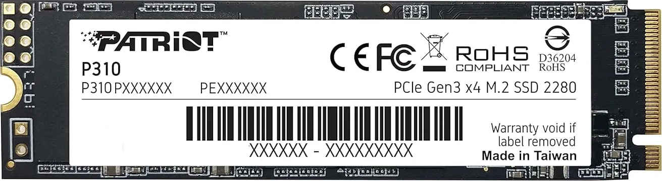 Patriot P310 1.92 TB PCIe Gen 3 Internal Solid State Drive