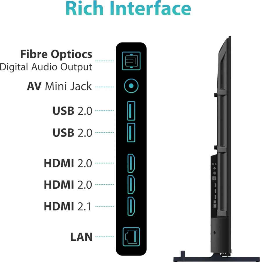 Philips Lumina Series 43 inch Ultra HD 4K Smart QLED TV (43PQT8100/94)