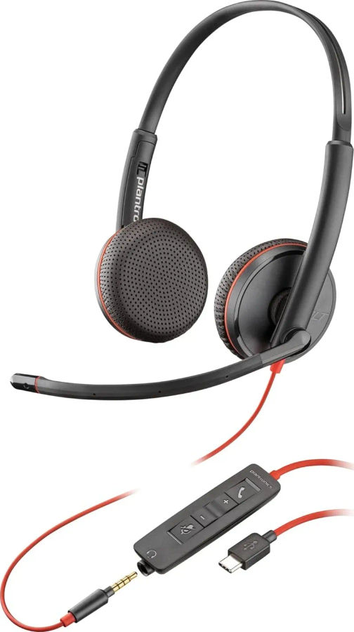 Plantronics Blackwire 3225 Type-C Wired Headphones