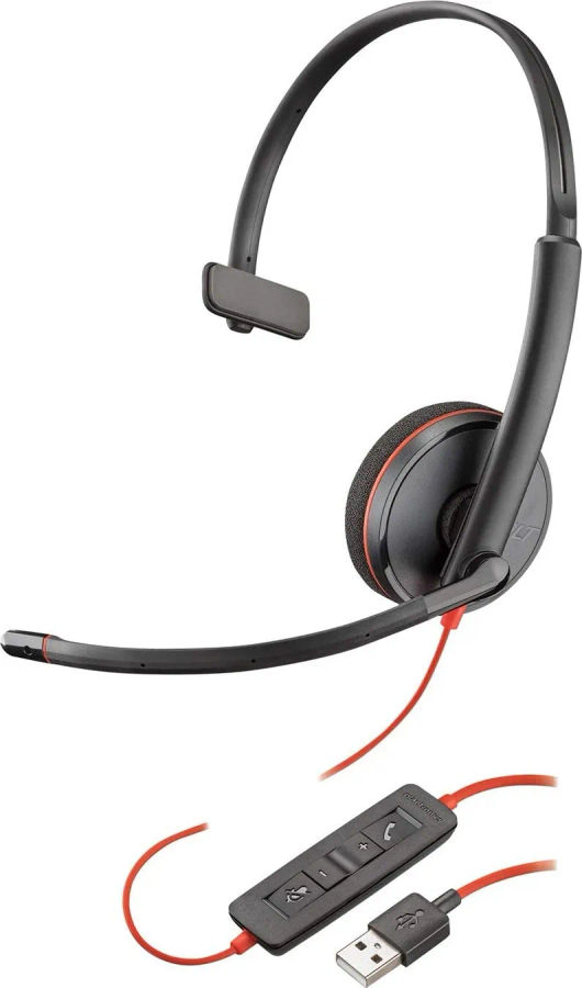 Poly Blackwire 3210 Wired Headphones