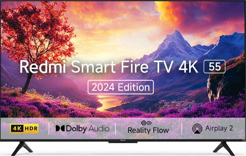 Redmi Fire TV 2024 55 inch Ultra HD 4K Smart LED TV (L55MA-FVIN)