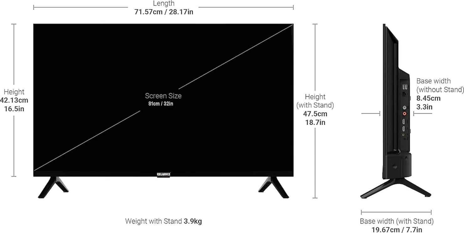 Reliance RE32MP3972 32 inch HD Ready Smart LED TV