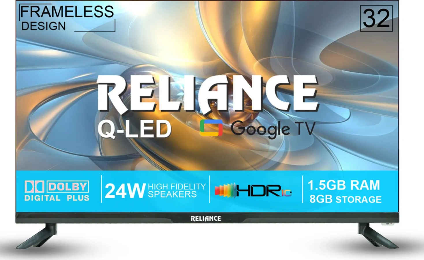 Reliance RW32GQ8676HD 32 inch HD Ready Smart QLED TV
