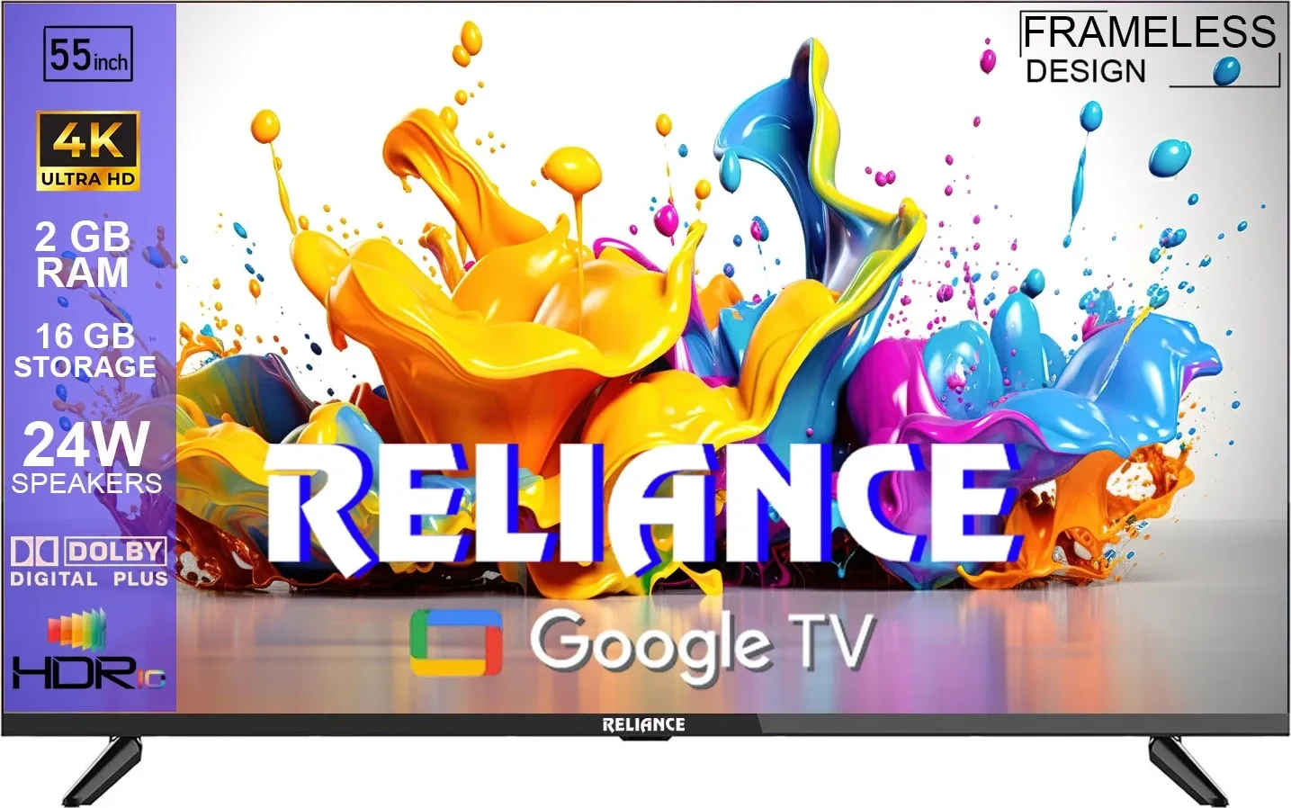 Reliance RW55GD8676UHD 55 inch Ultra HD 4K Smart LED TV
