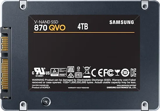 Samsung 870 QVO 4 TB Internal Solid State Drive