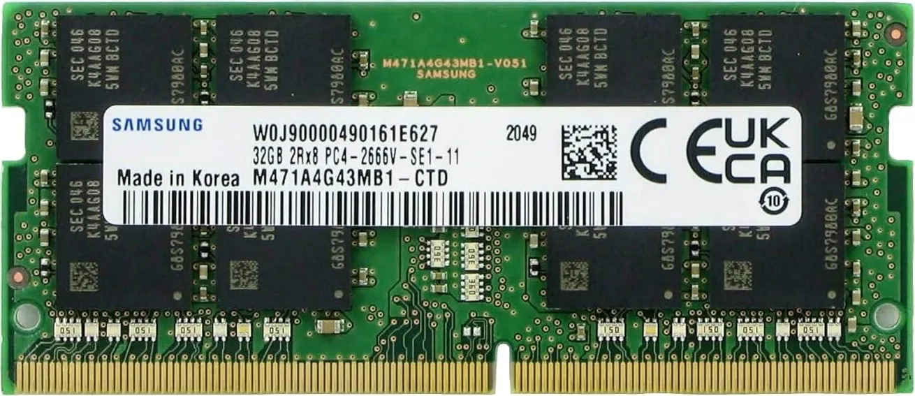 Samsung M471A4G43MB1-CTD 32 GB DDR4-2666 Laptop RAM