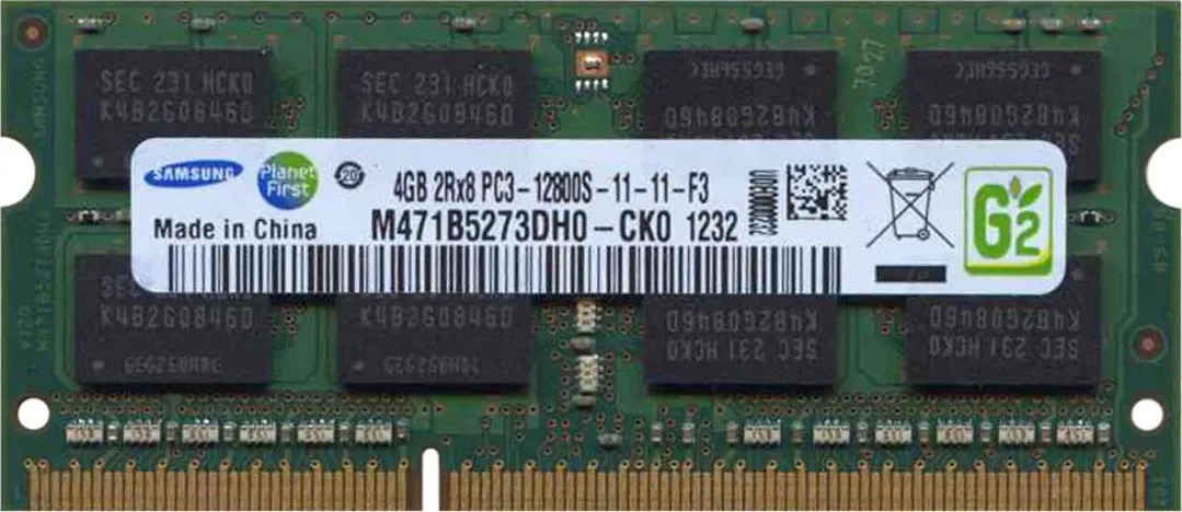 Samsung M471B5273DH0-CK0 4 GB DDR3-1333 Laptop RAM