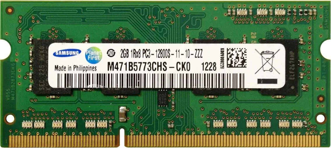 Samsung M471B5773CHS-CK0 2 GB DDR3-1600 Laptop RAM