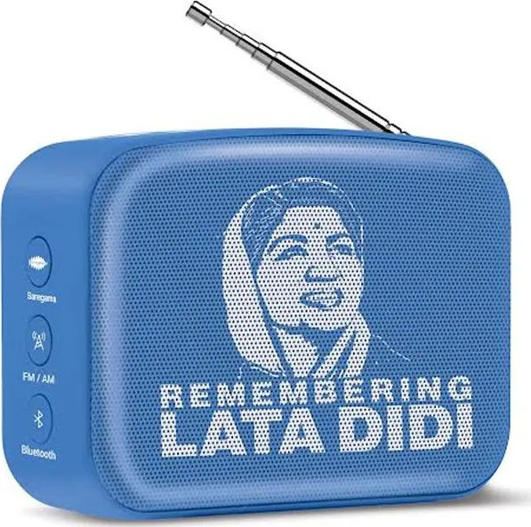 Saregama Caravan Mini 2.0 Lata Mangeshkar Edition Bluetooth Speaker
