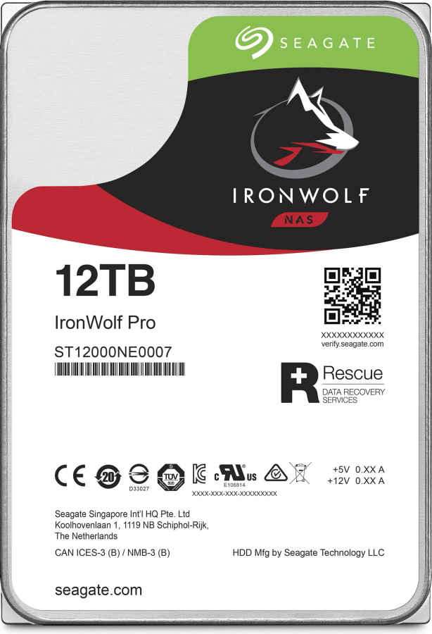 Seagate IronWolf Pro ST12000NE0008 12TB NAS Internal Hard Drive