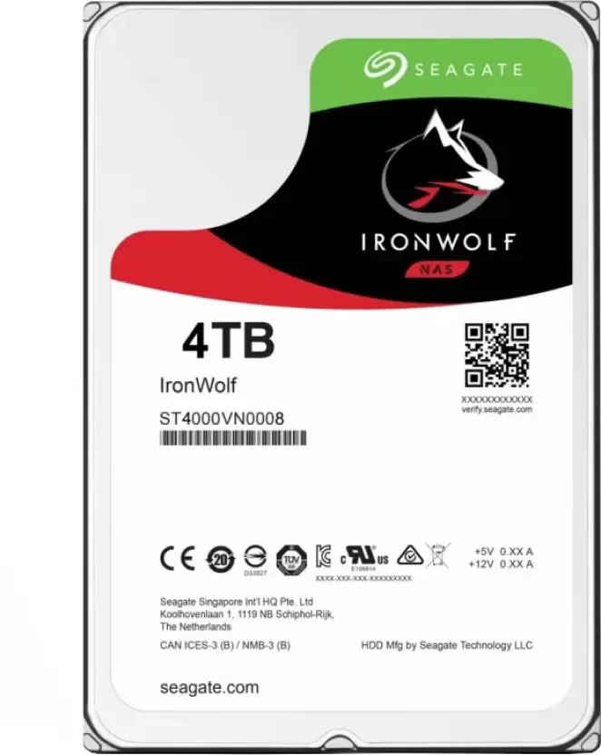 Seagate IronWolf ST10000VN0004 4TB Internal Hard Drive