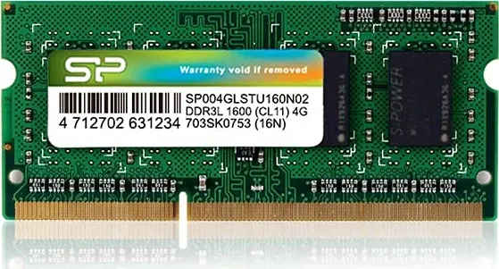 Silicon Power SP004GLSTU160N02 4 GB DDR3L-1600 Laptop RAM
