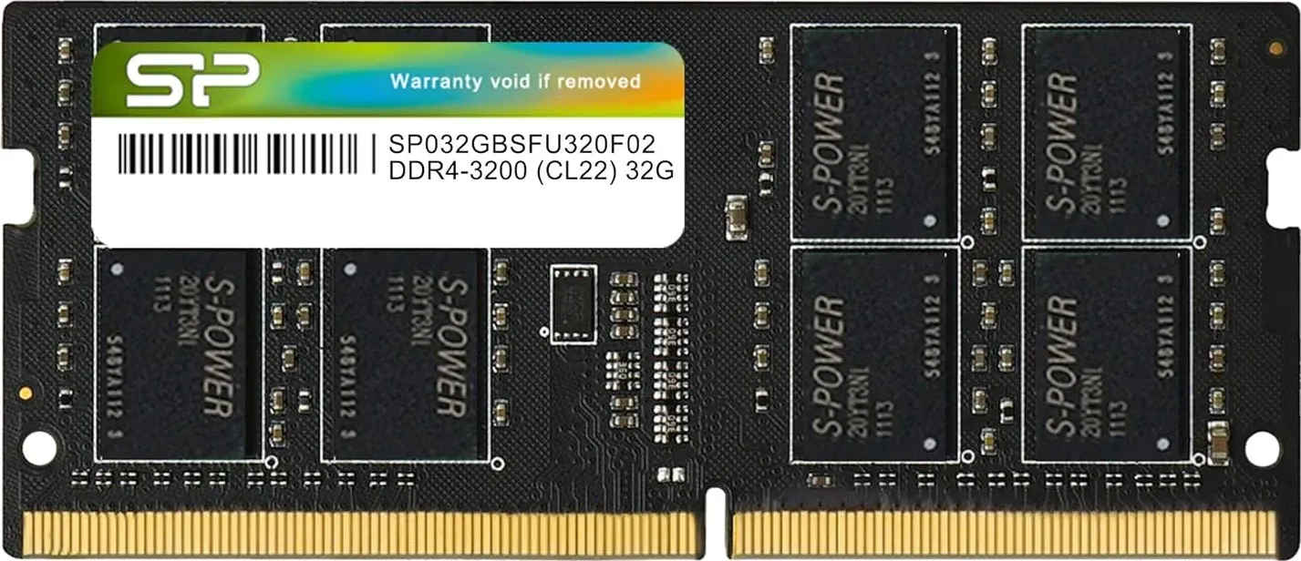 Silicon Power SP032GBSFU320F02 32 GB DDR4-3200 Laptop RAM