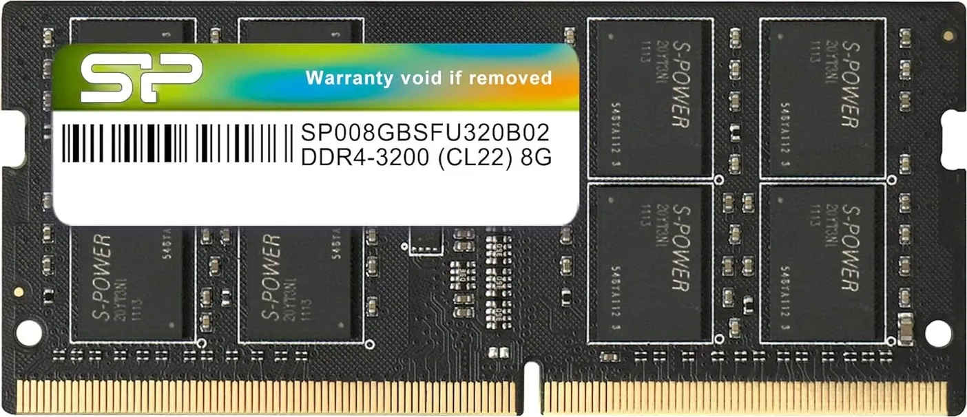 Silicon Power SU008GBSFU320B02AB 8 GB DDR4-3200 Laptop RAM