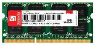 Simmtronics DLSD3SIM0008 4 GB DDR3-1333 Laptop RAM