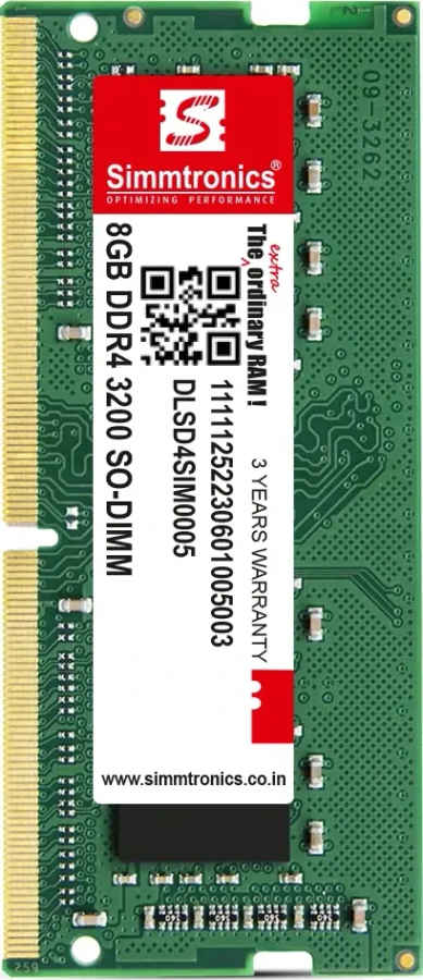 Simmtronics DLSD4SIM0005 8 GB DDR4-3200 Laptop RAM