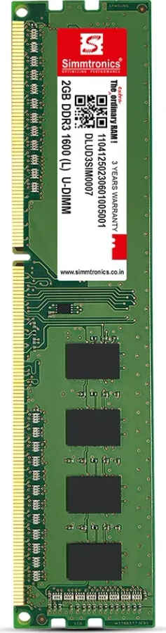 Simmtronics DLUD3SIM0007 2 GB DDR3L-1600 Desktop RAM
