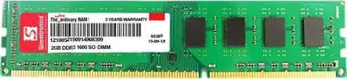 Simmtronics MVNRM16-2-3 2 GB DDR3-1600 Desktop RAM