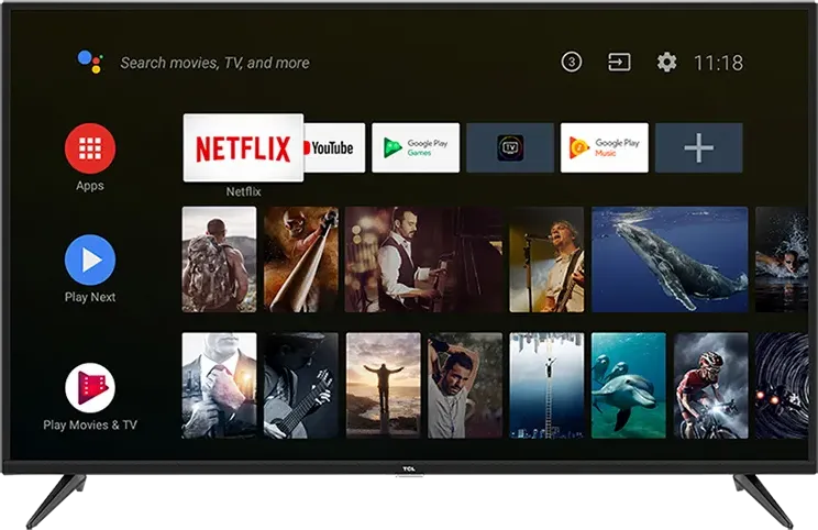 TCL 43P8B 43-inch Ultra HD 4K Smart LED TV
