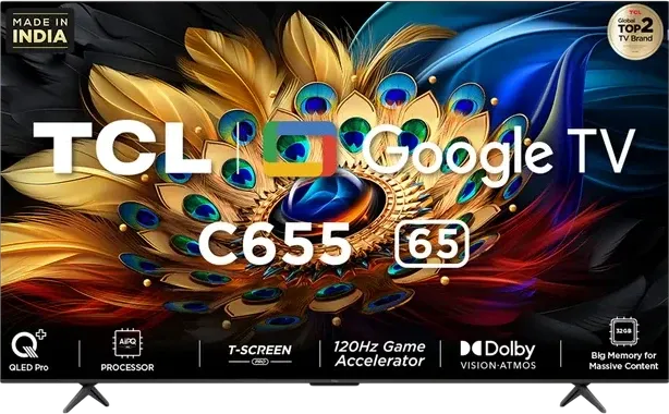 TCL C655 65 inch Ultra HD 4K Smart QLED TV (65C655)