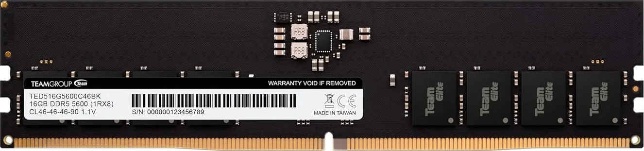 TeamGroup Elite TED516G5600C4601 16 GB DDR5-5600 Desktop RAM