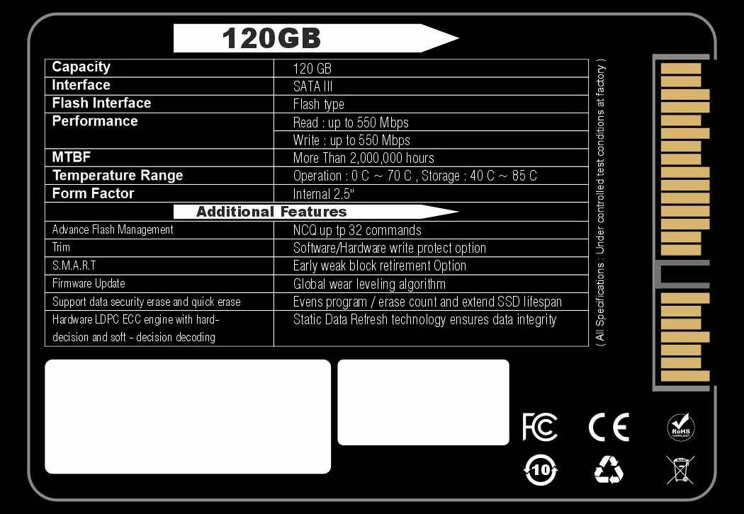 Techmatrix Ultra Durable 120 GB Internal Solid State Drive