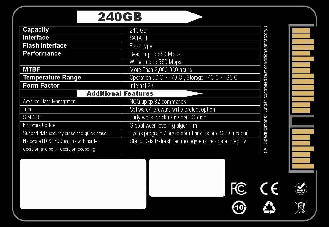 Techmatrix Ultra Durable 240 GB Internal Solid State Drive