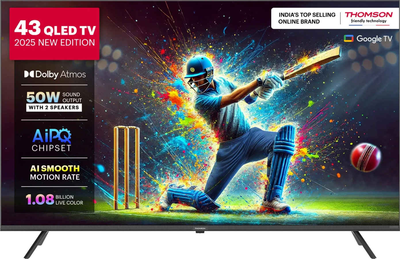 Thomson Phoenix 2025 Edition 43 inch Ultra HD 4K Smart QLED TV (43QAI1015)