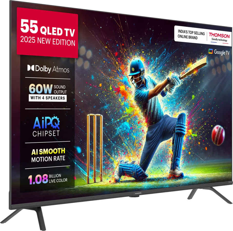 Thomson Phoenix 2025 Edition 55 inch Ultra HD 4K Smart QLED TV (55QAI1015)