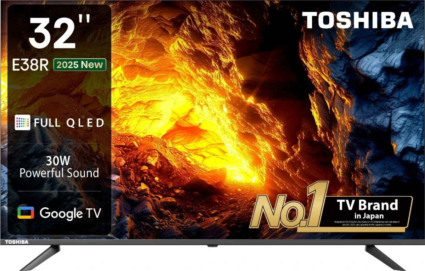 Toshiba E38R 32 inch HD Ready Smart QLED TV (32E38RP)