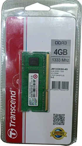 Transcend JetRam 4 GB DDR3 Laptop Ram