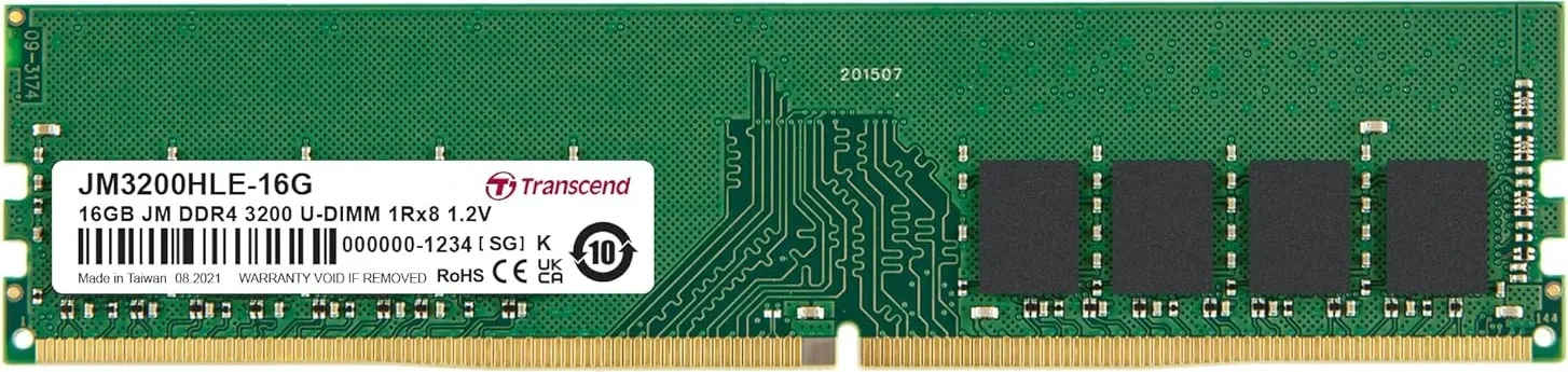 Transcend JetRam JM3200HLE-16G 16 GB DDR4-3200 Desktop RAM