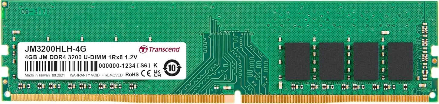 Transcend JetRam JM3200HLH-4G 4 GB DDR4-3200 Desktop RAM