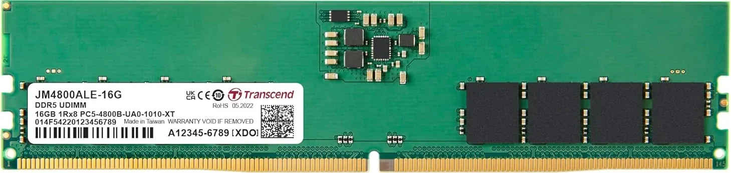 Transcend JM4800ALE-16G 16 GB DDR5-4800 Desktop RAM